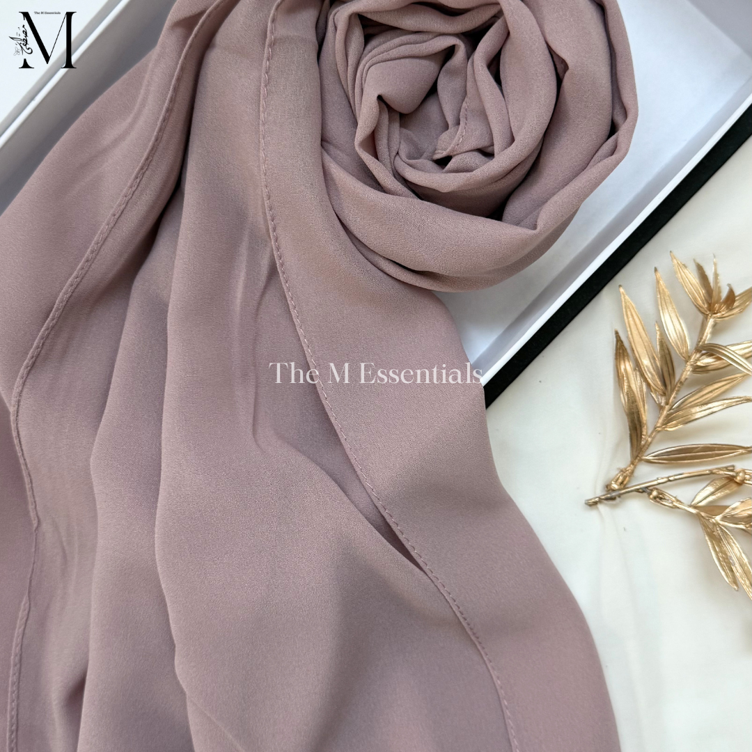 Soft chiffon hijab lightweight no iron scarf for women