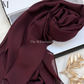 Soft chiffon hijab lightweight no iron scarf for women