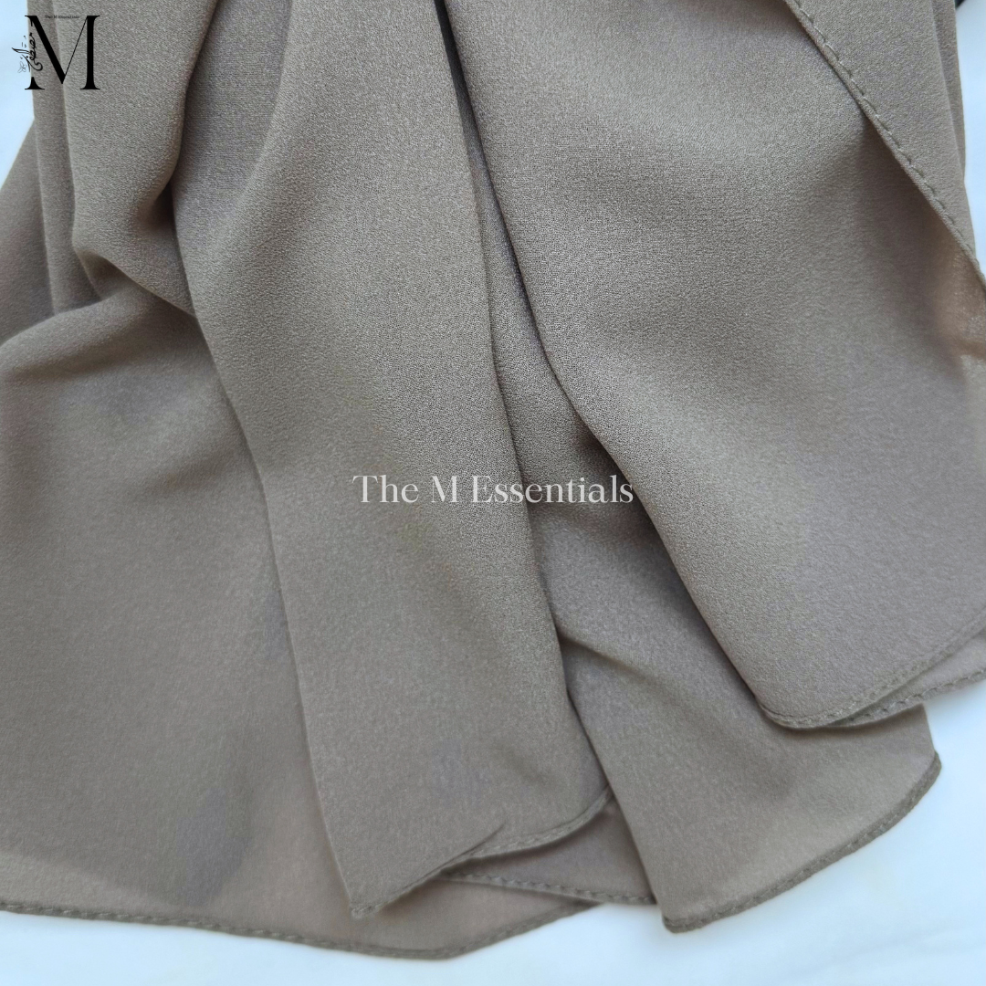 Soft chiffon hijab lightweight no iron scarf for women