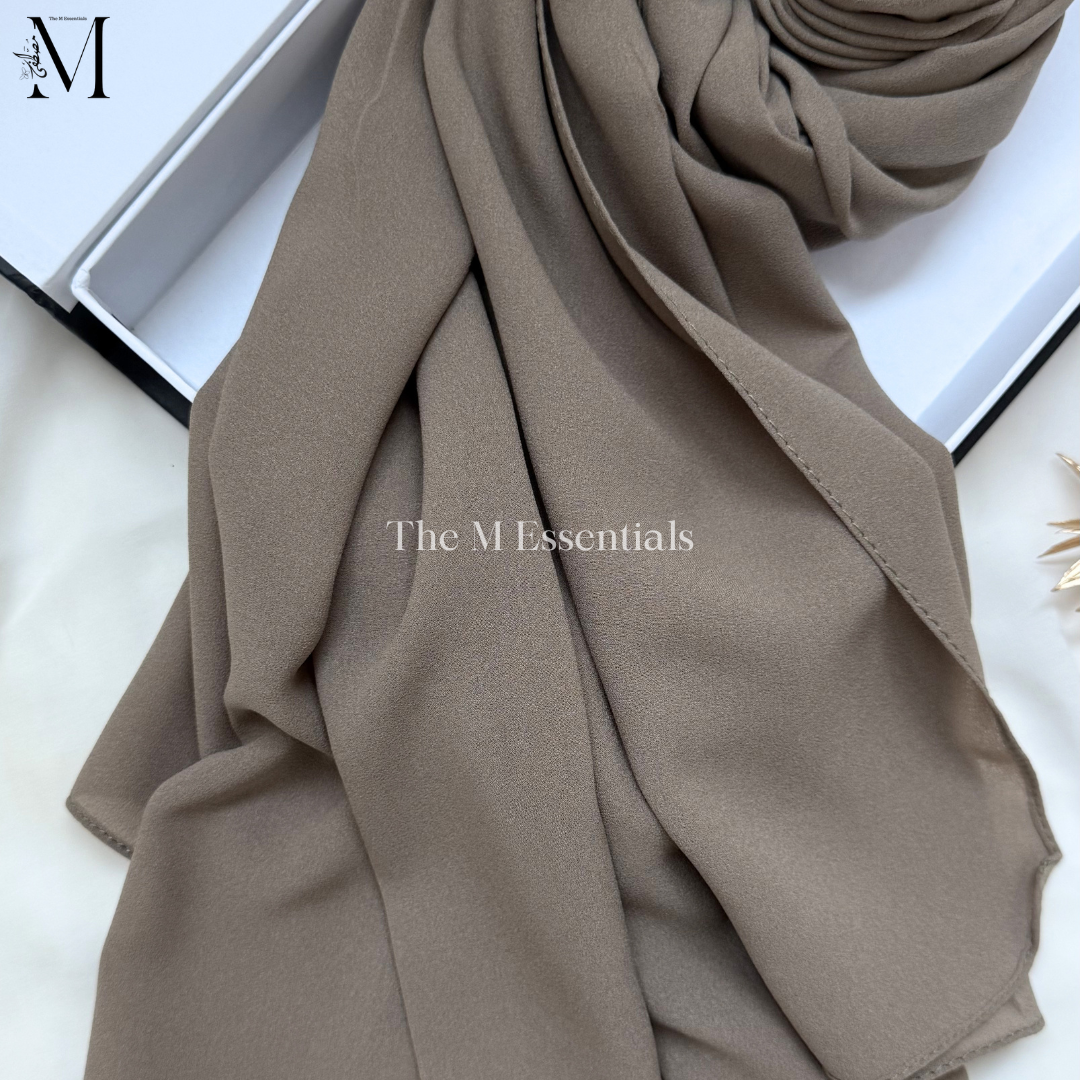 Soft chiffon hijab lightweight no iron scarf for women