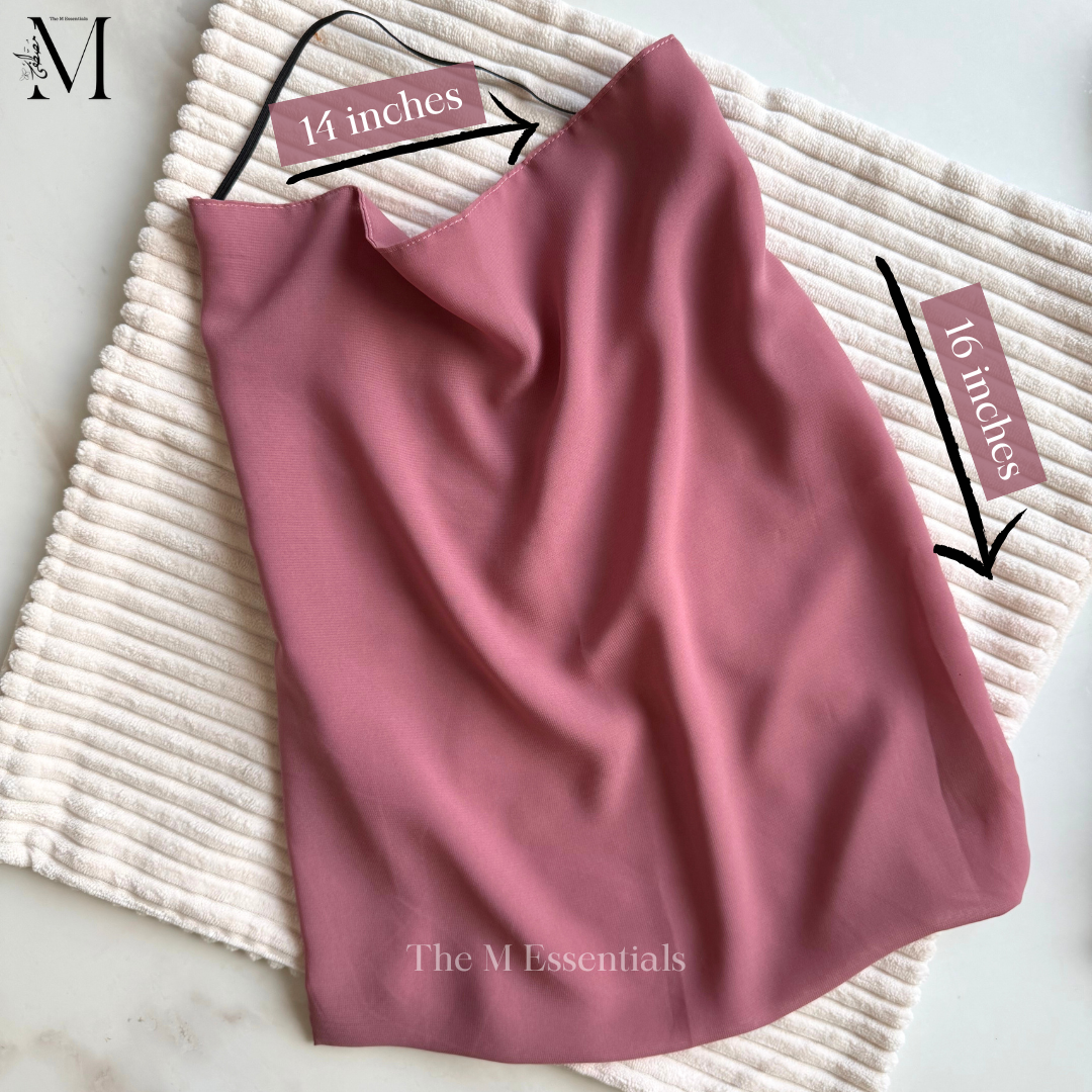 Dusty Rose Pink Chiffon Niqaab